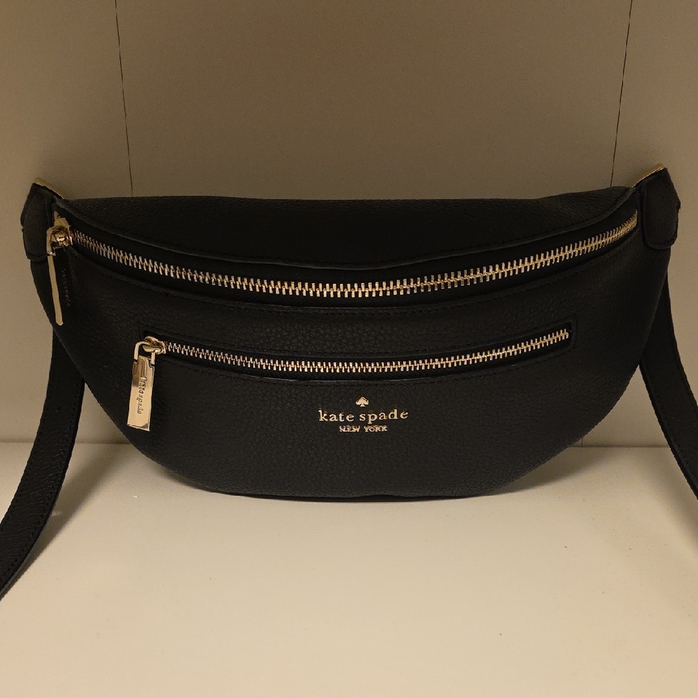 Kate Spade Leila Black Leather Belt Bag